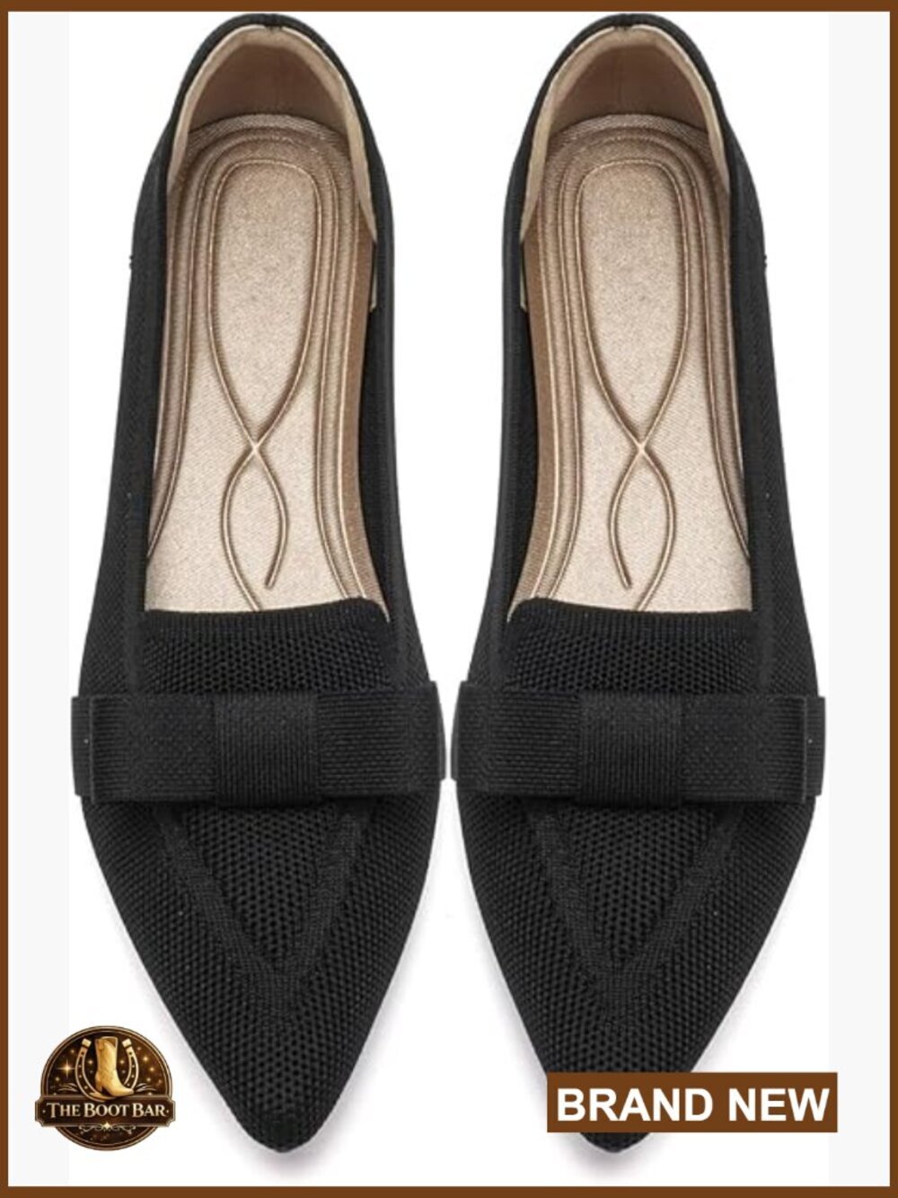 Pointed Toe Ballet Flats Mesh Breathable Comfortable Dressy Casual Slip On